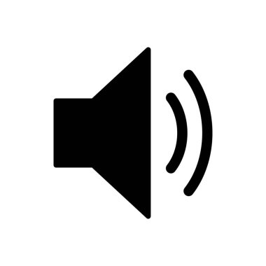 Sözcü simgesi vektörü. Hacim simgesi vektörü. Hoparlör ikon vektörü. ses sembolü