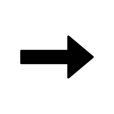 Ok simgesi vektörü. Ok sembolü. Web tasarımınız için ok işareti.