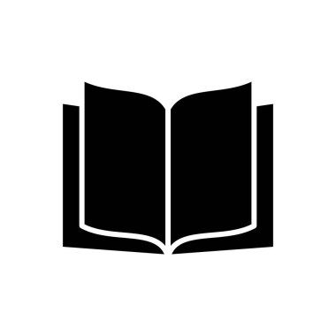 Kitap ikonu vektörü. Kitap simgesi vektörünü aç. Kitap simgesi