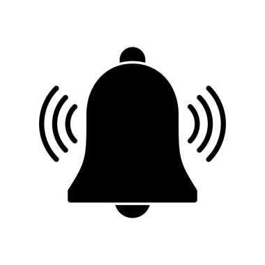 Bell Simgesi vektörü. Web sitenizin tasarımı için bildirim simgesi