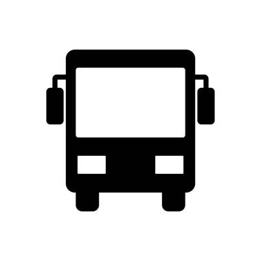 Otobüs simgesi vektörü. bus vektör simgesi