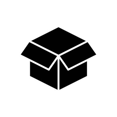 Kutu simgesi vektörü. kutu vektör simgesi, paket, paket