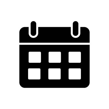 Takvim simgesi vektörü. Takvim sembolü. takvim vektör simgesi
