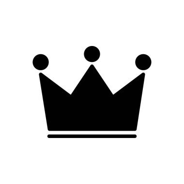 Crown ikon vektörü. taç vektör simgesi