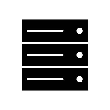 Veritabanı simge vektörü. veritabanı vektörü simgesi