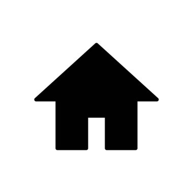 Ev ikonu vektörü. Ev simgesi vektörü