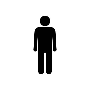 Erkek simgesi vektörü. Erkek ikon vektörü. insan sembolü