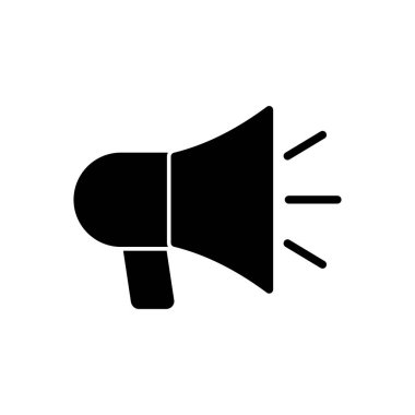 Megafon ikon vektörü. Hoparlör simgesi vektörü.