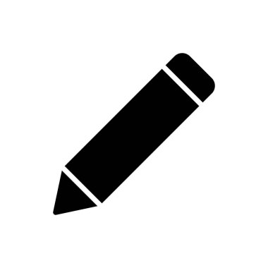 Kalem simgesi vektörü. kalem sembolü. Simge vektörünü düzenle