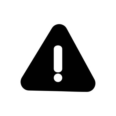 Ünlem tehlike işareti. Dikkat çekme simgesi. Tehlike uyarısı işareti