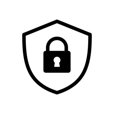 Güvenlik simgesi vektörü. Koruma ikonu. Özel hayat. vpn