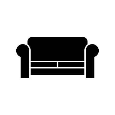 Koltuk simgesi vektörü. kanepe ikonu çizimi