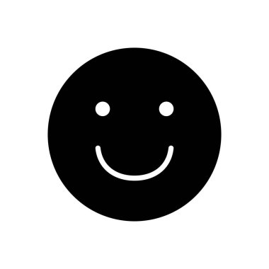 Gülümse ikon vektörü. Gülümseme simgesi. Geri bildirim 