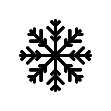 Kar ikonu vektörü. kar Tanesi simgesi vektörü
