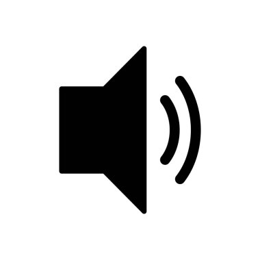 Sözcü simgesi vektörü. Hacim simgesi vektörü. Hoparlör ikon vektörü. ses sembolü