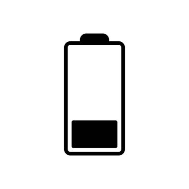 Batarya vektör simgesi. Şarj seviyesi. pil yükleme simgesi