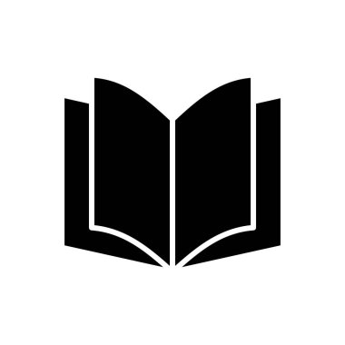 Kitap ikonu vektörü. Kitap simgesi vektörünü aç. Kitap simgesi