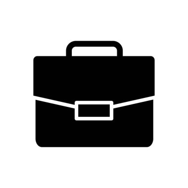 Evrak çantası ikon vektörü. Bavul simgesi. bagaj sembolü.
