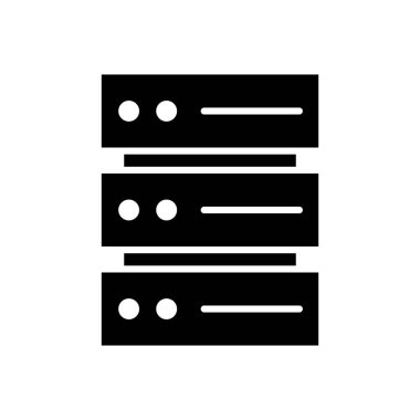 Veritabanı simge vektörü. veritabanı vektörü simgesi