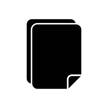 Belge simgesi vektörü. Kağıt ikonu. Dosya Simgesi