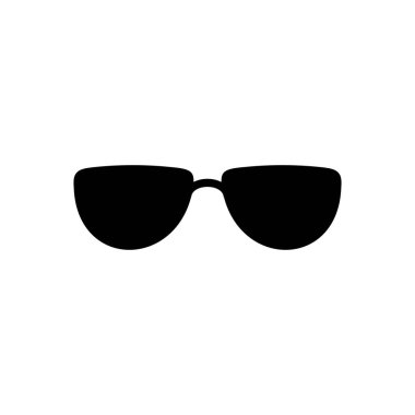 Gözlük simgesi vektörü. Gözlük vektör simgesi