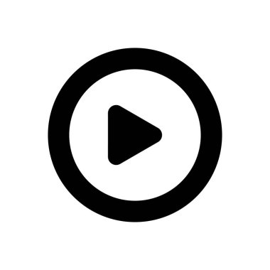 Simge vektörünü çal. Düğme vektör simgesini çal