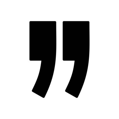 Simge vektöründen alıntı. Tırnak işareti sembolü.