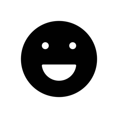 Gülümse ikon vektörü. Gülümseme simgesi. Geri bildirim 