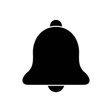 Bell Simgesi vektörü. Web sitenizin tasarımı için bildirim simgesi