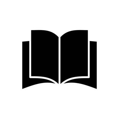 Kitap ikonu vektörü. Kitap simgesi vektörünü aç. Kitap simgesi