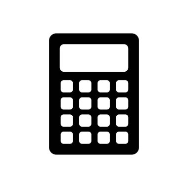 Hesap makinesi ikon vektörü. Hesap makinesi simgesi. hesap makinesi vektörü