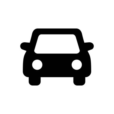 Araba ikonu vektörü. Araba vektör simgesi. küçük sedan