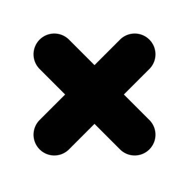 Vektör simgesini kapat. Simge vektörünü sil. çapraz işaret