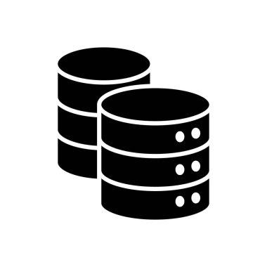 Veritabanı simge vektörü. veritabanı vektörü simgesi