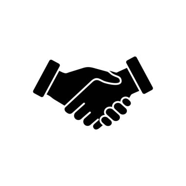 Tokalaşma ikonu vektörü. İş tokalaşması. iletişim anlaşması