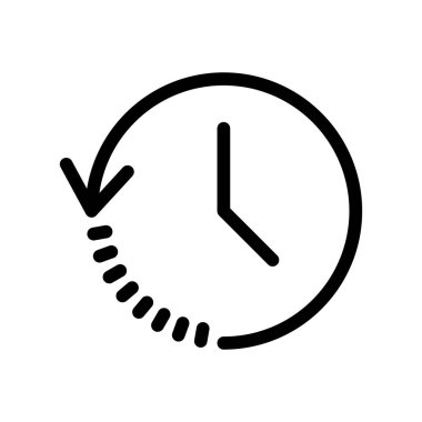 Tarih simgesi vektörü. son olay geçmişi