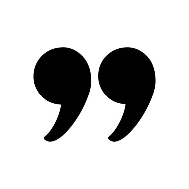 Simge vektöründen alıntı. Tırnak işareti sembolü.