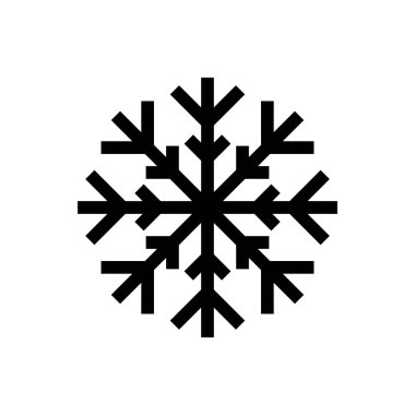 Kar ikonu vektörü. kar Tanesi simgesi vektörü