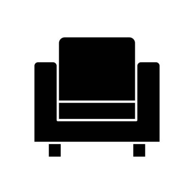 Koltuk simgesi vektörü. kanepe ikonu çizimi