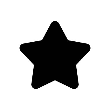 Yıldız Simgesi vektörü. derecelendirme simgesi vektörü favori yıldız simgesi