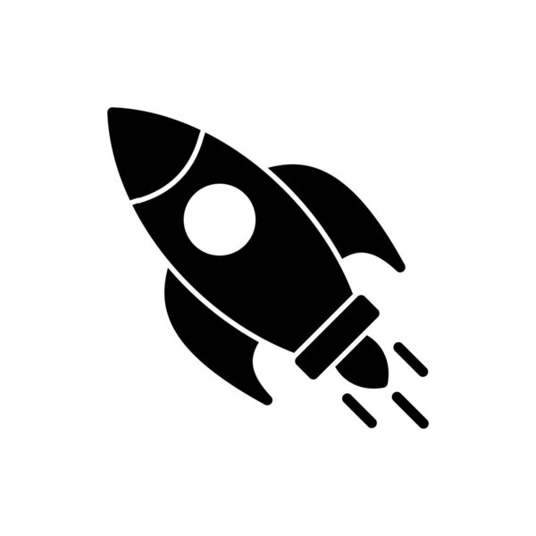 Rocket icon vector. Startup icon vector. 