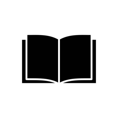 Kitap ikonu vektörü. Kitap simgesi vektörünü aç. Kitap simgesi