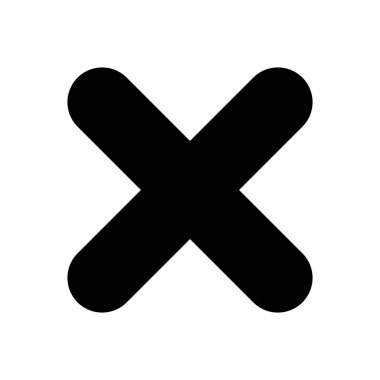 Vektör simgesini kapat. Simge vektörünü sil. çapraz işaret