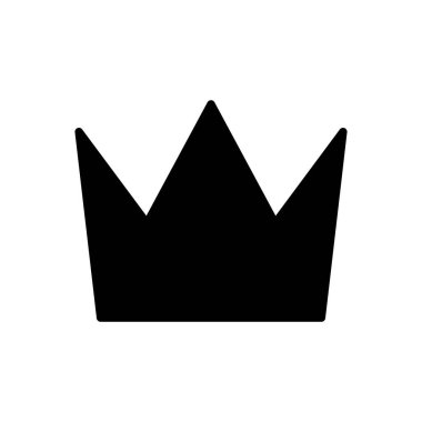 Crown ikon vektörü. taç vektör simgesi