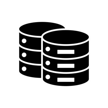 Veritabanı simge vektörü. veritabanı vektörü simgesi