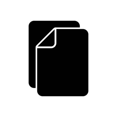 Belge simgesi vektörü. Kağıt ikonu. Dosya Simgesi