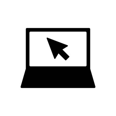 Dizüstü bilgisayar simgesi vektörü. bilgisayar simgesi vektörü