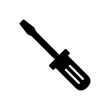 Tornavida simgesi vektörü. araçlar simgesi vektörü