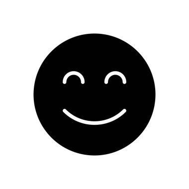 Gülümse ikon vektörü. Gülümseme simgesi. Geri bildirim 