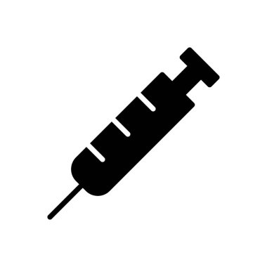 Şırınga ikon vektörü. enjeksiyon simgesi vektörü.